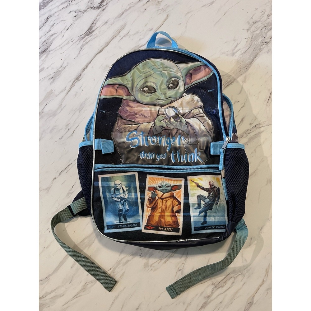 Star Wars Manalorian Grogu Backpack 'Sronger Than You Think"